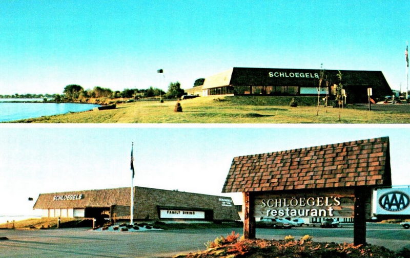 Watermark Bay View Restaurant & Bakery (Schloegels Restaurant) - Vintage Postcard